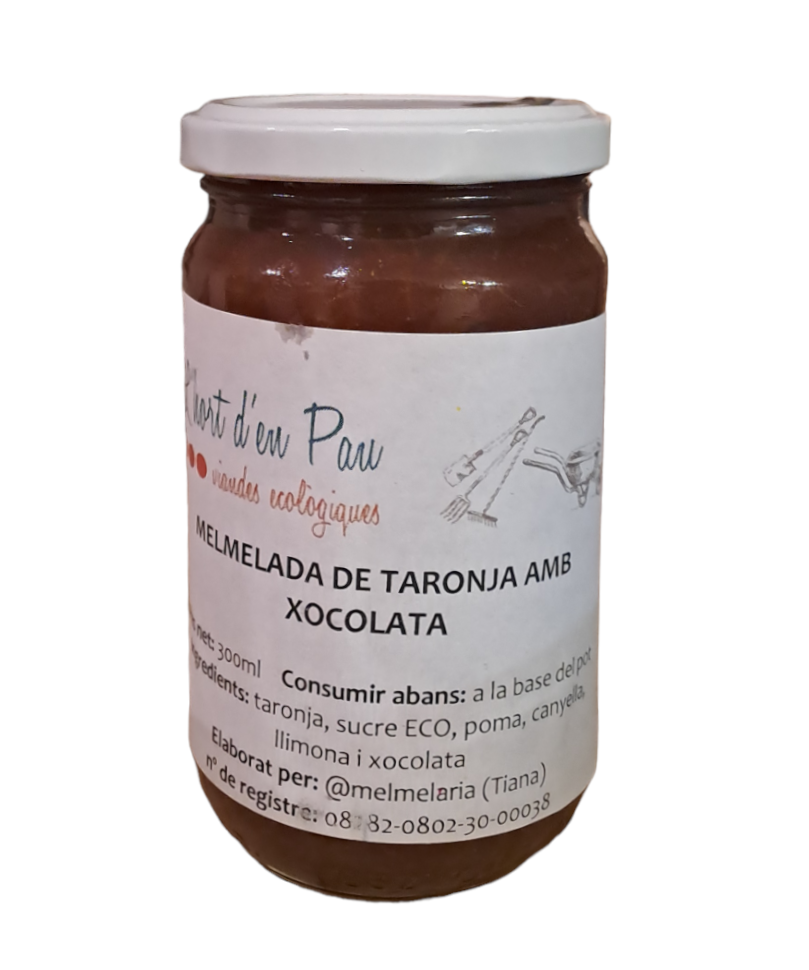 Melmelada de TARONJA I XOCOLATA ECO 300ml L'Hort d'en Pau | 663 | ORIGEN: L'HORT D'EN PAU