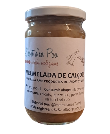 Melmelada de CALÇOTS ECO 300ml L'Hort d'en Pau | 663 | ORIGEN: L'HORT D'EN PAU | Venda de verdures i fruites 100% ecològiques