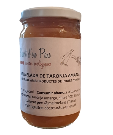 Melmelada de TARONJA AMARGA ECO 300ml L'Hort d'en Pau | 663 | ORIGEN: L'HORT D'EN PAU | Venda de verdures i fruites 100% ecològiques