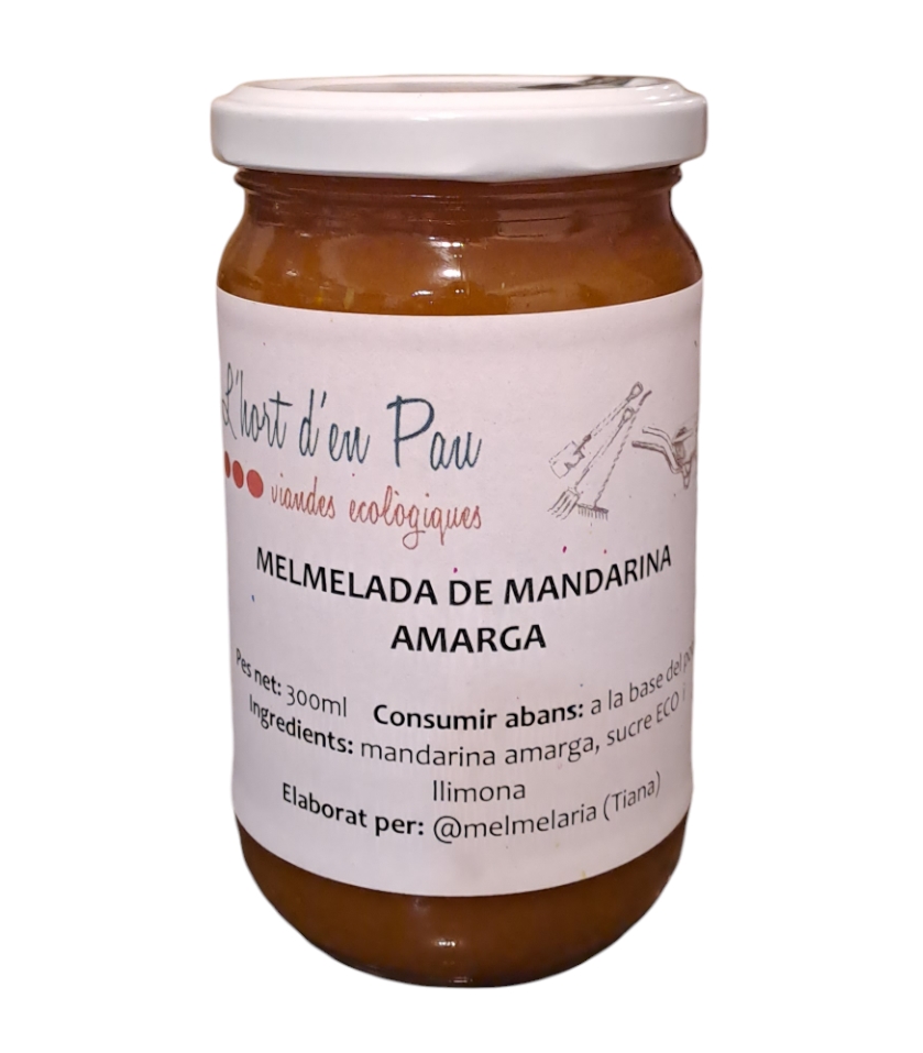 Melmelada de MANDARINA AMARGA ECO 300ml L'Hort d'en Pau | 663 | ORIGEN: L'HORT D'EN PAU | Venda de verdures i fruites 100% ecològiques